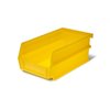 Triton Products 12 lb Hang & Stack Storage Bin, Polypropylene, 4.125  in W, 3 in H, 7-3/8 in L, Yellow 3-220Y-6